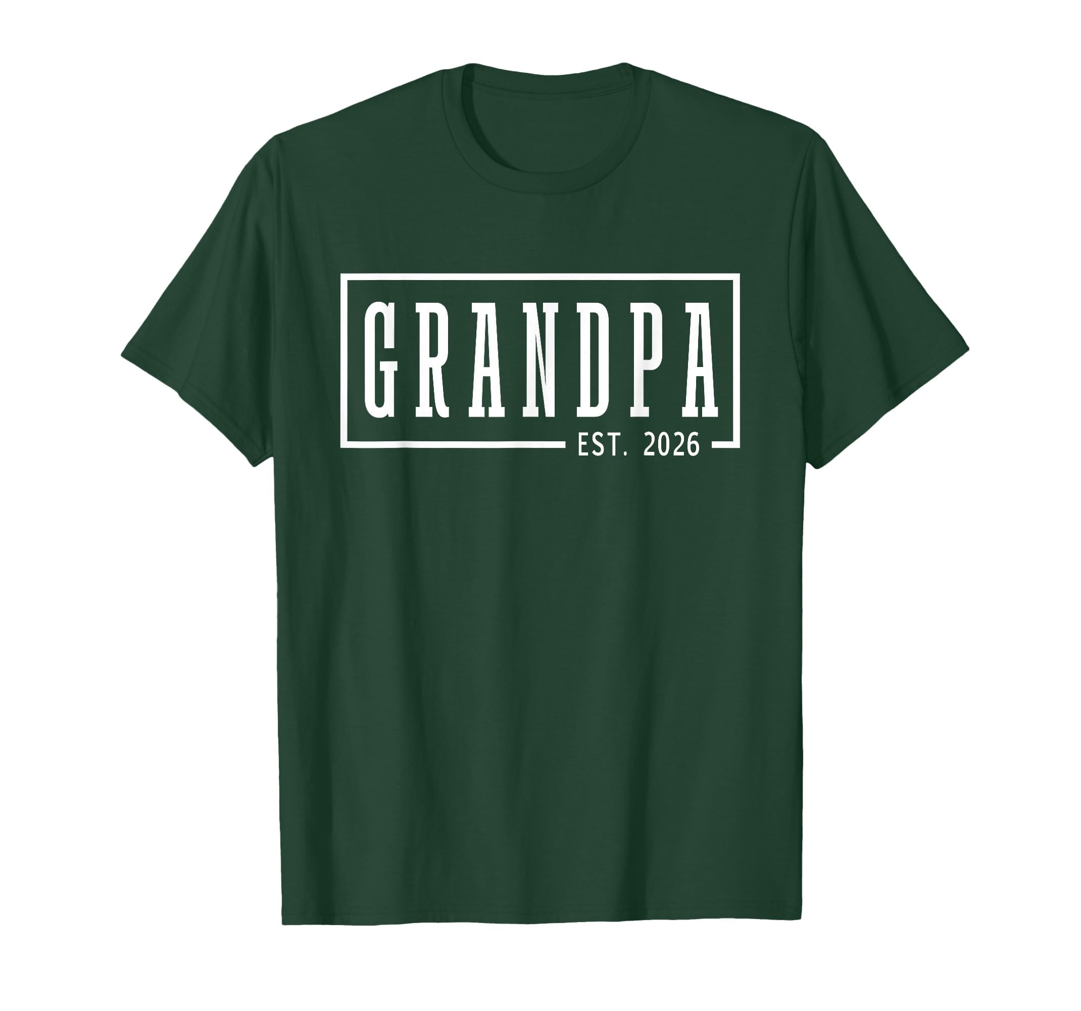 Grandpa Est 2026 Sleek Framed T-Shirt - Graphic Print for Adults - T-Shirt, Sweatshirt, Hoodie