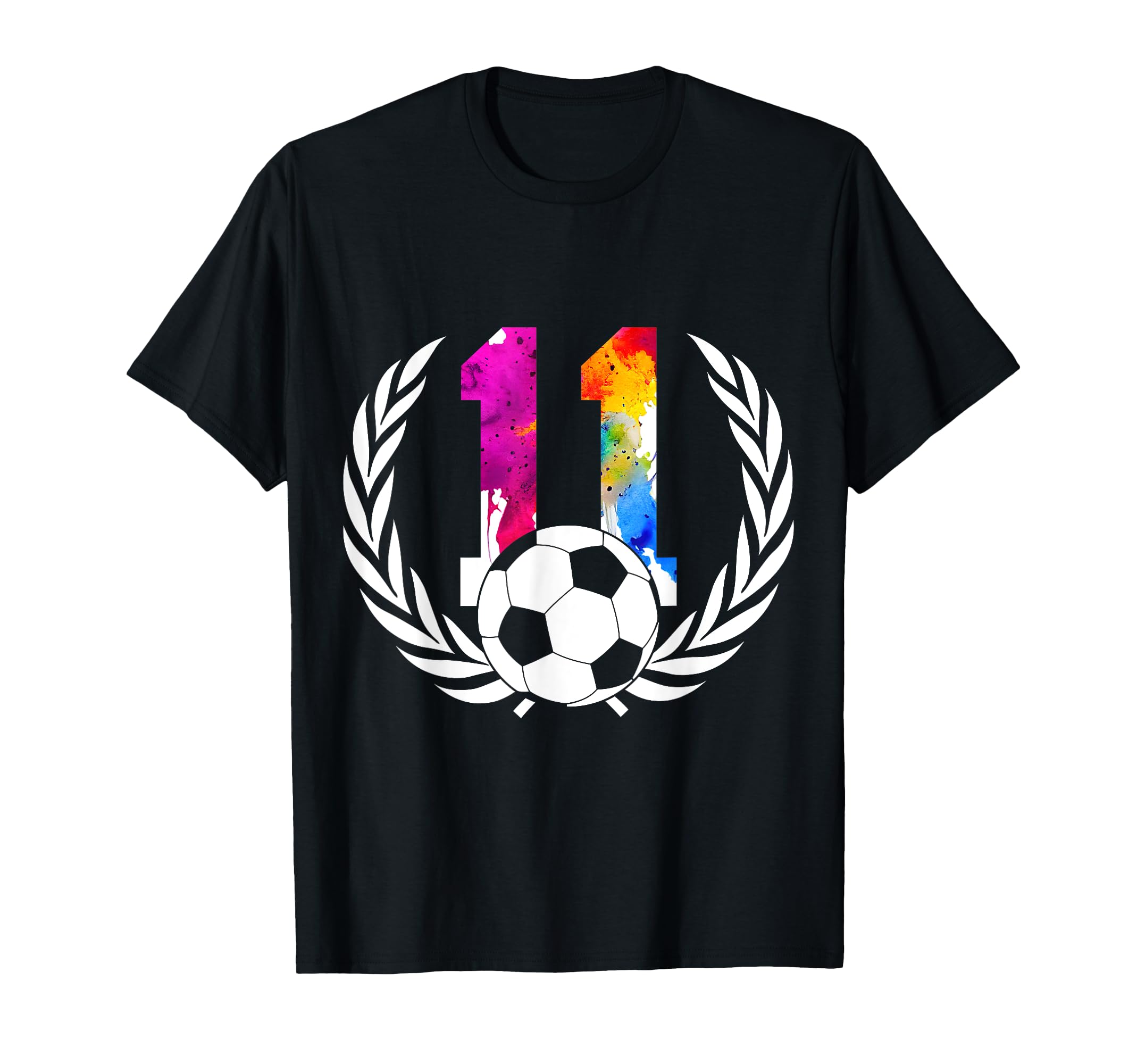 Number 11 Years Soccer 11Th Birthday T-Shirt - Graphic Print Unisex - T-Shirt, Sweatshirt, Hoodie
