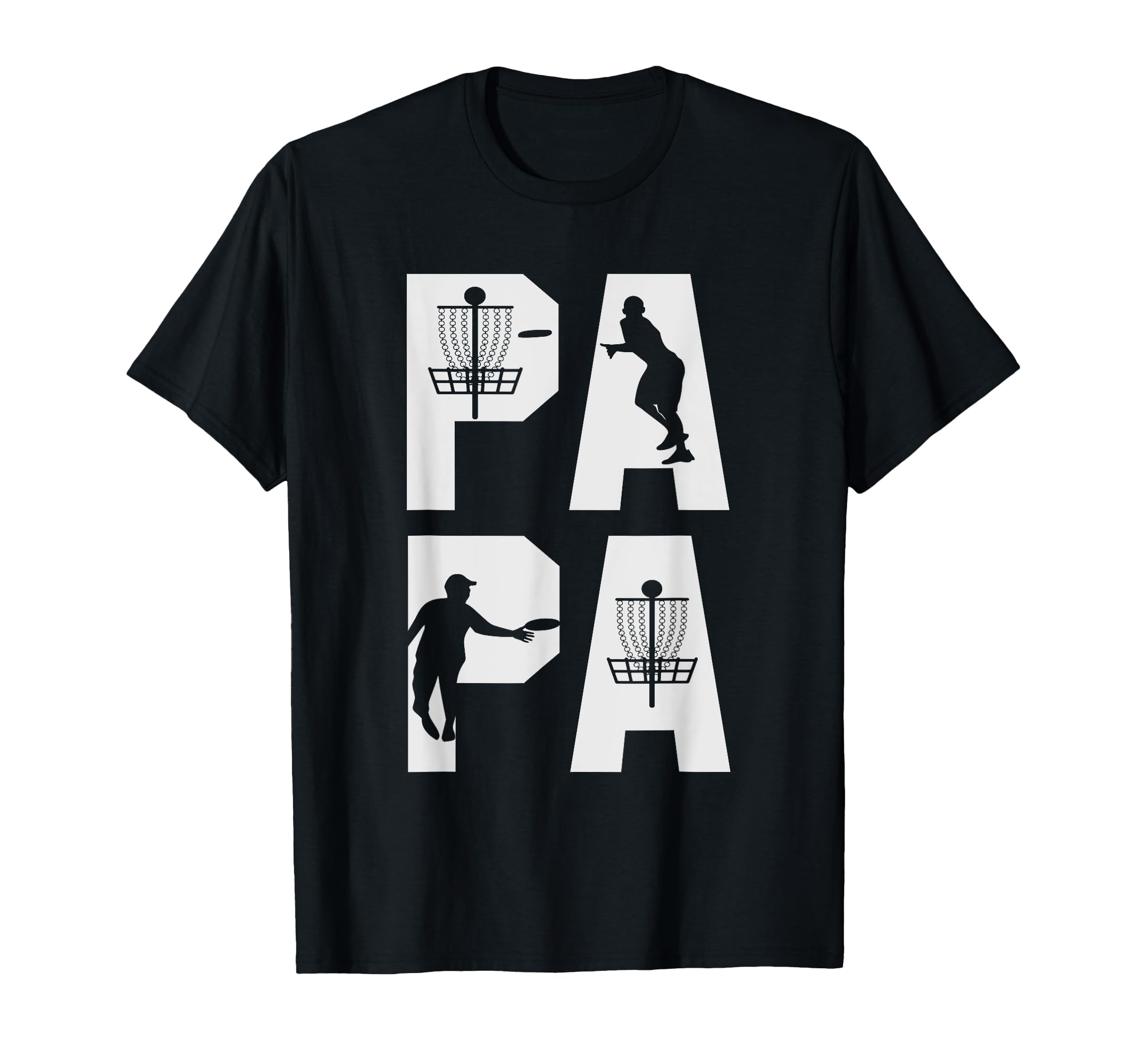 Disc Golf Dad Papa T-Shirt - Minimalist Print Unisex - T-Shirt, Sweatshirt, Hoodie