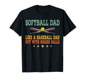 Mens Softball Dad Like Normal Dad But T-Shirt - Unique Graphic Unisex - T-Shirt, Sweatshirt, Hoodie