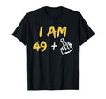 Im 49 Middle Finger Hand Funny T-Shirt - Casual Everyday Wear for Adults - T-Shirt, Sweatshirt, Hoodie