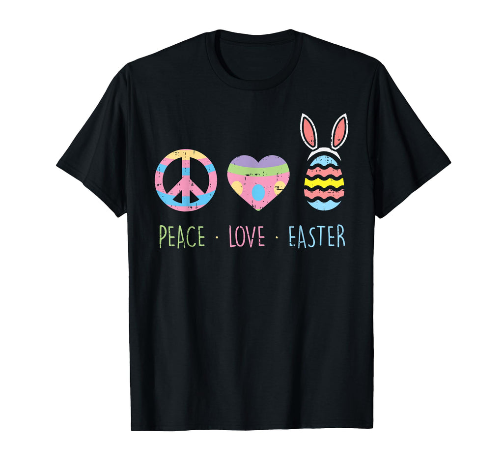 Peace Sign Love Heart Easter Egg T-Shirt - Novelty Apparel for Adults - T-Shirt, Sweatshirt, Hoodie