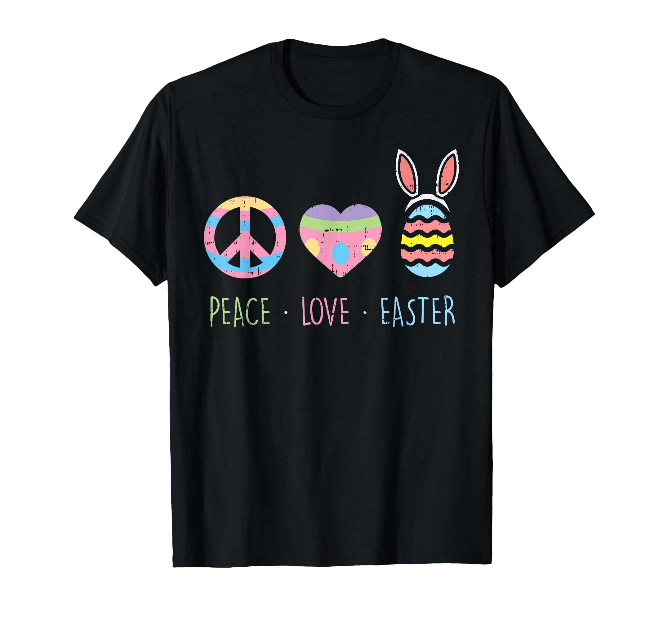 Peace Sign Love Heart Easter Egg T-Shirt - Novelty Apparel for Adults - T-Shirt, Sweatshirt, Hoodie