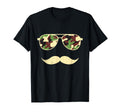Camo Sunglasses Mustache Funny Camo T-Shirt - Graphic Print Men Women - T-Shirt, Sweatshirt, Hoodie