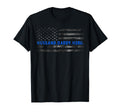 Thin Blue Line Usa Flag Police T-Shirt - Aesthetic Graphic for Adults - T-Shirt, Sweatshirt, Hoodie