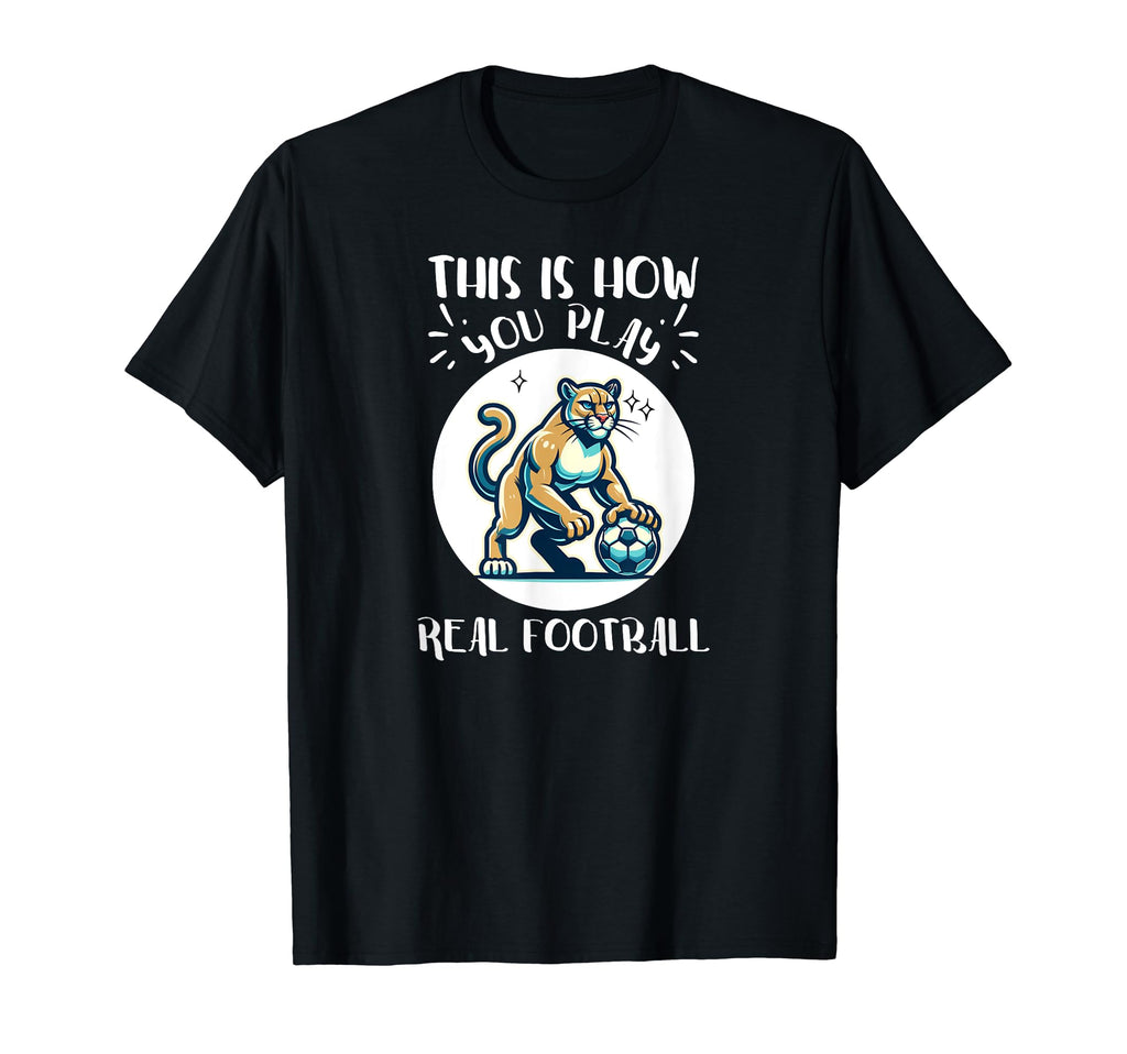 Real Football Cougar Soccer Player T-Shirt - Streetwear Style for Adults - T-Shirt, Sweatshirt, Hoodie