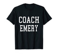 Coach Emery Custom Football Soccer T-Shirt - Minimalist Print Unisex - T-Shirt, Sweatshirt, Hoodie