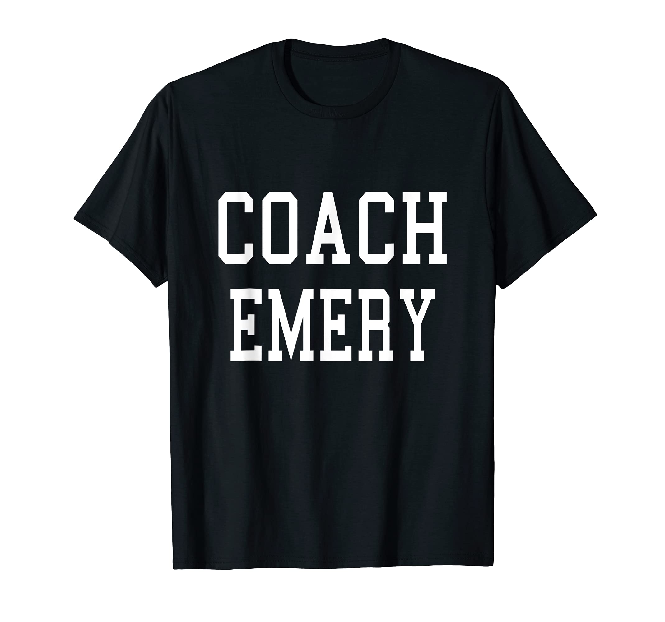 Coach Emery Custom Football Soccer T-Shirt - Minimalist Print Unisex - T-Shirt, Sweatshirt, Hoodie
