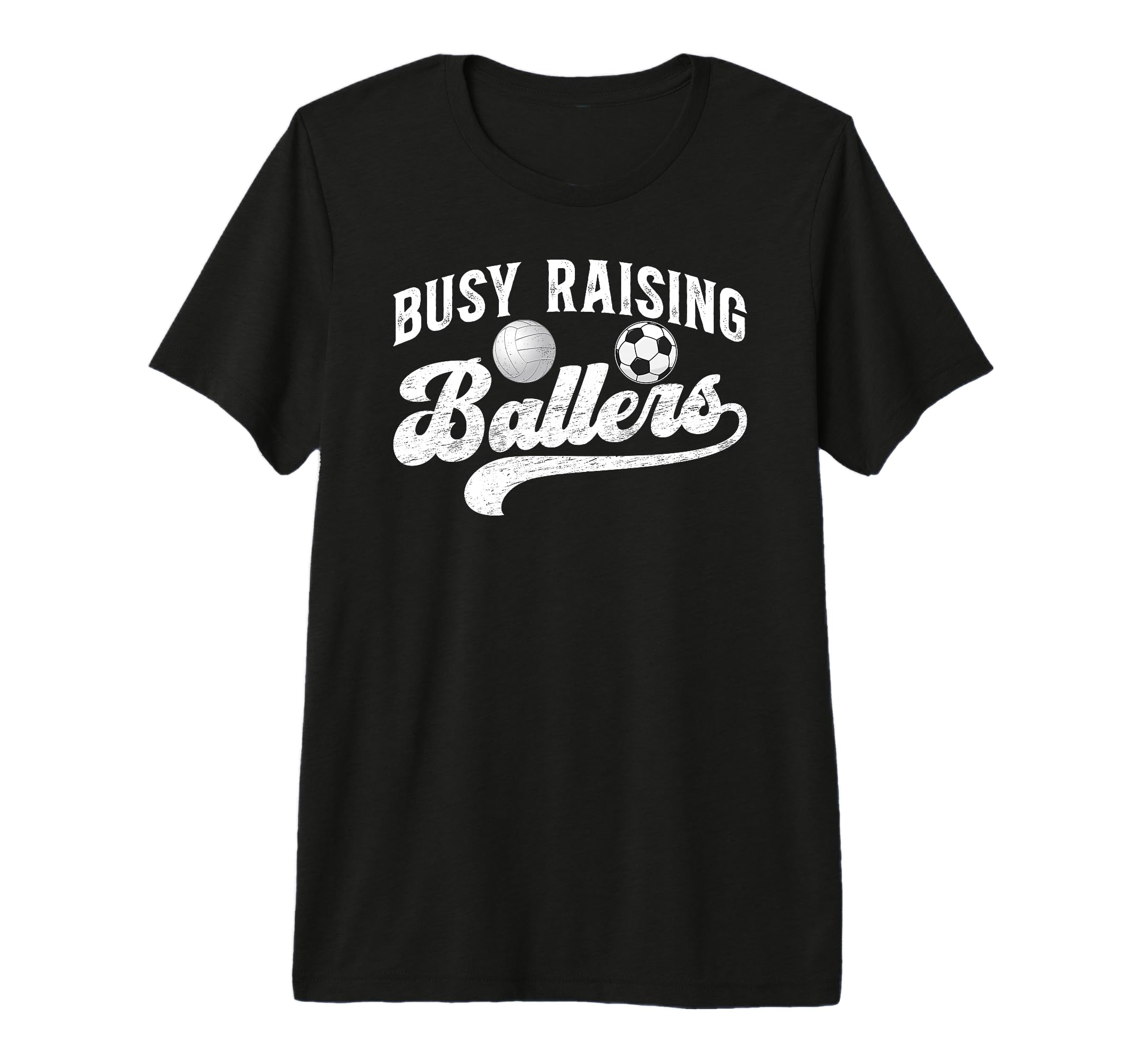Mens Busy Raising Ballers Volleyball T-Shirt - Novelty Apparel Unisex - T-Shirt, Sweatshirt, Hoodie