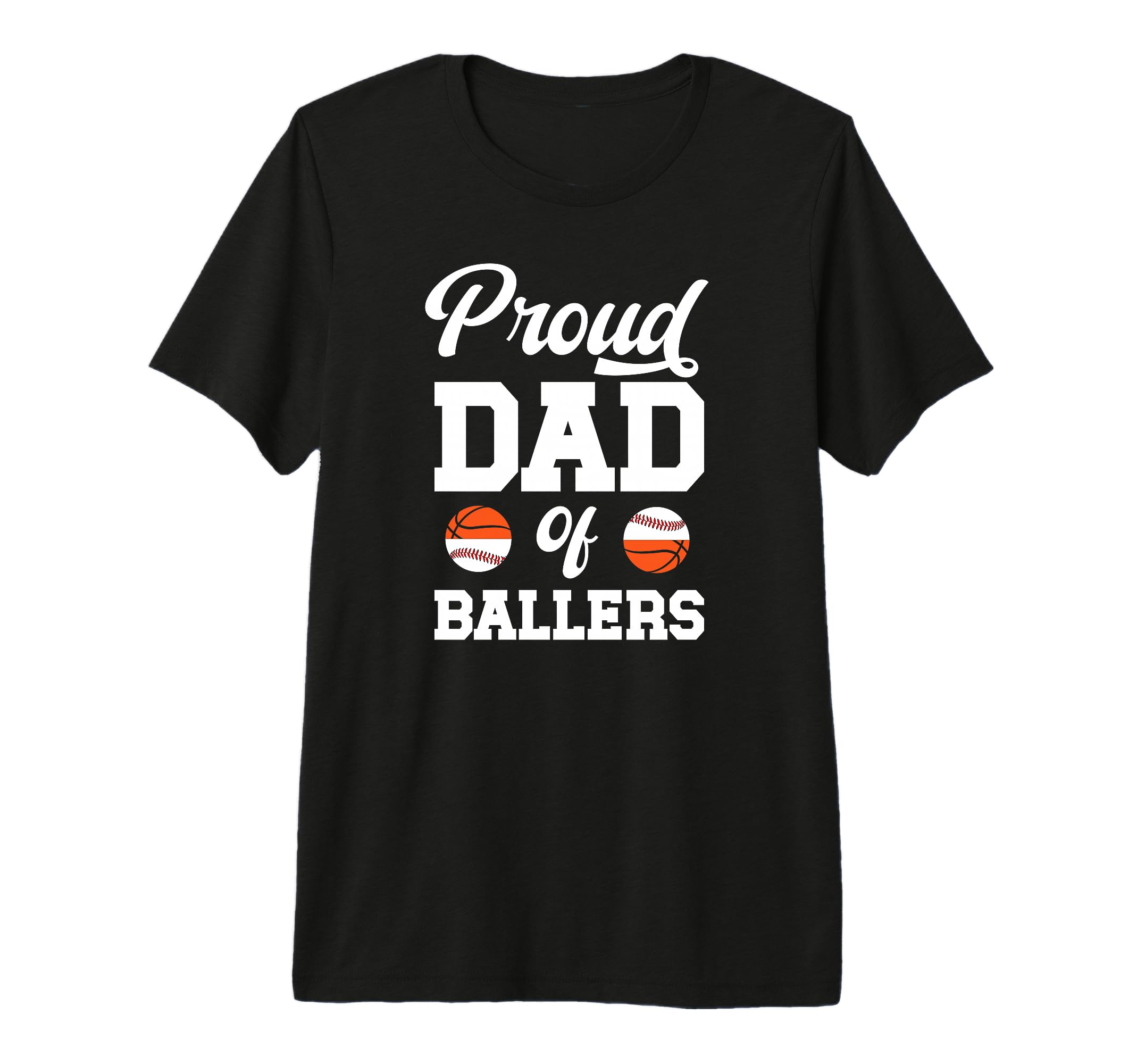 Mens Proud Dad Ballers Baseball T-Shirt - Aesthetic Graphic Unisex - T-Shirt, Sweatshirt, Hoodie