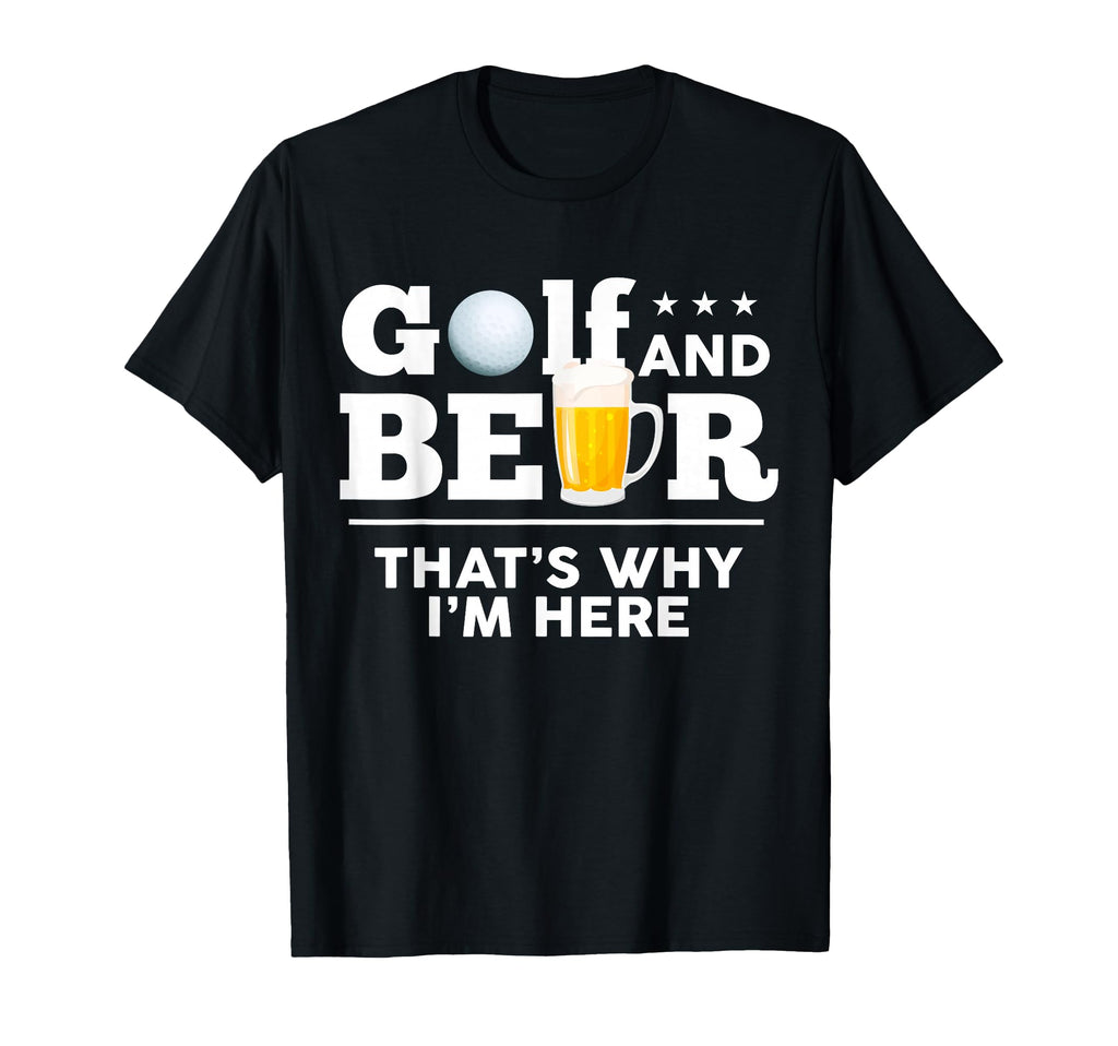 Golf And Beer Joke Dad Funny Fathers Day T-Shirt - Graphic Print Unisex - T-Shirt, Sweatshirt, Hoodie
