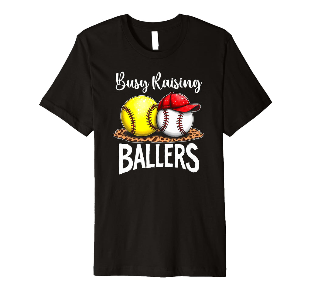 Joyful Busy Raising Ballers Ballplayer T-Shirt - Novelty Apparel Men Women - T-Shirt, Sweatshirt, Hoodie