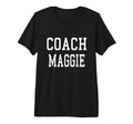 Coach Maggie Custom Football Soccer T-Shirt - Aesthetic Graphic for Adults - T-Shirt, Sweatshirt, Hoodie