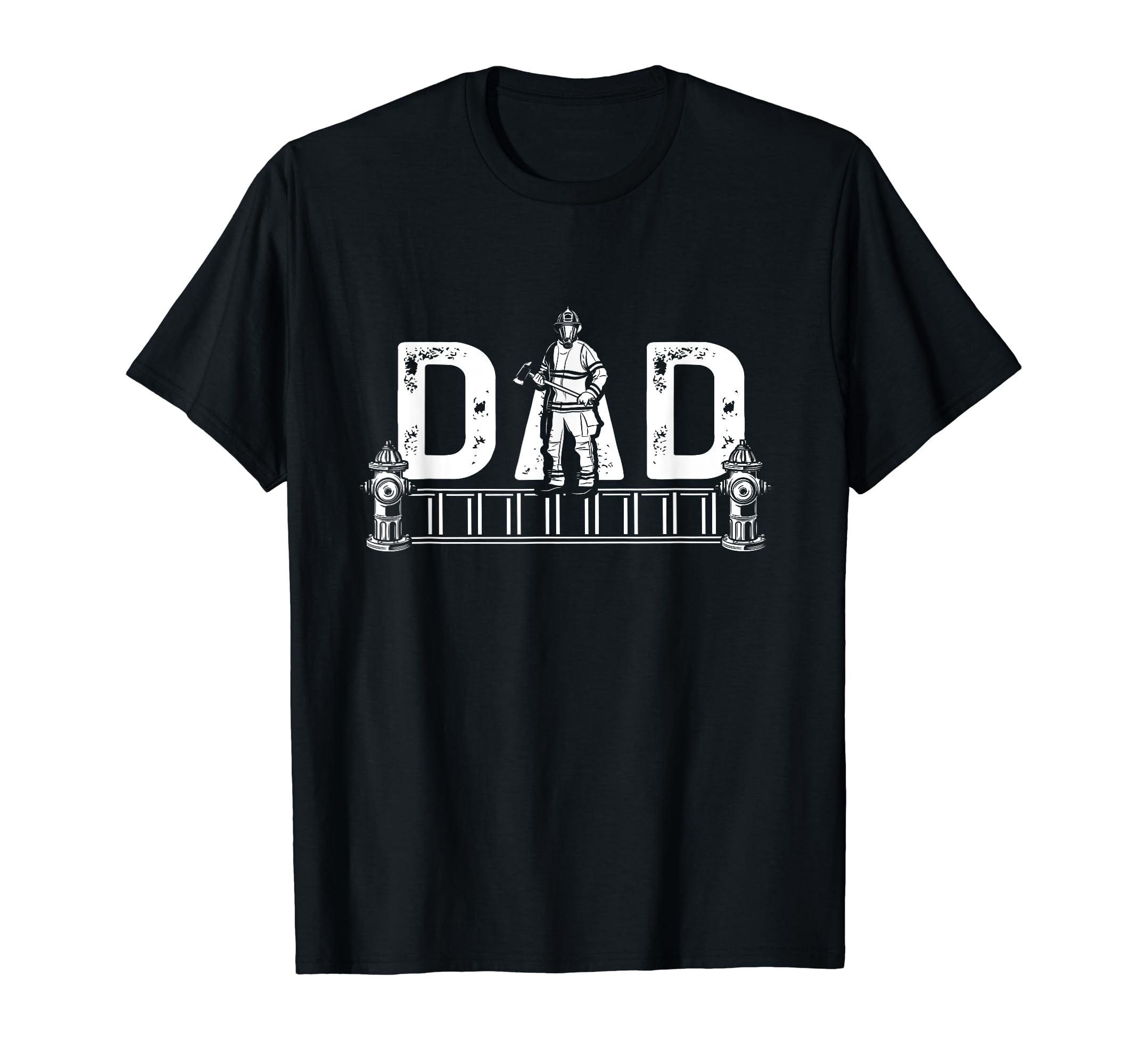 Firefighter Dad Fireman First T-Shirt - Custom Art Print Men Women - T-Shirt, Sweatshirt, Hoodie