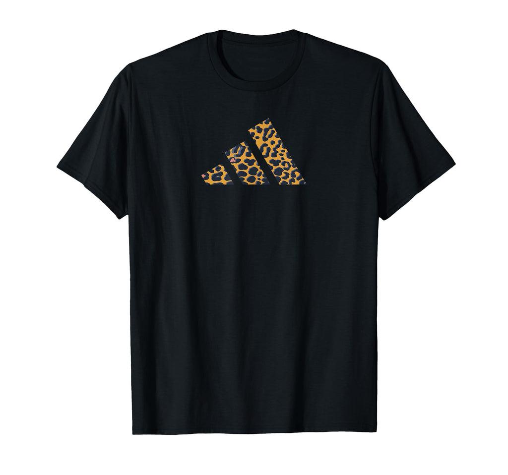 Adidas Leopard Three Stripes T-Shirt - Novelty Apparel Men Women - T-Shirt, Sweatshirt, Hoodie