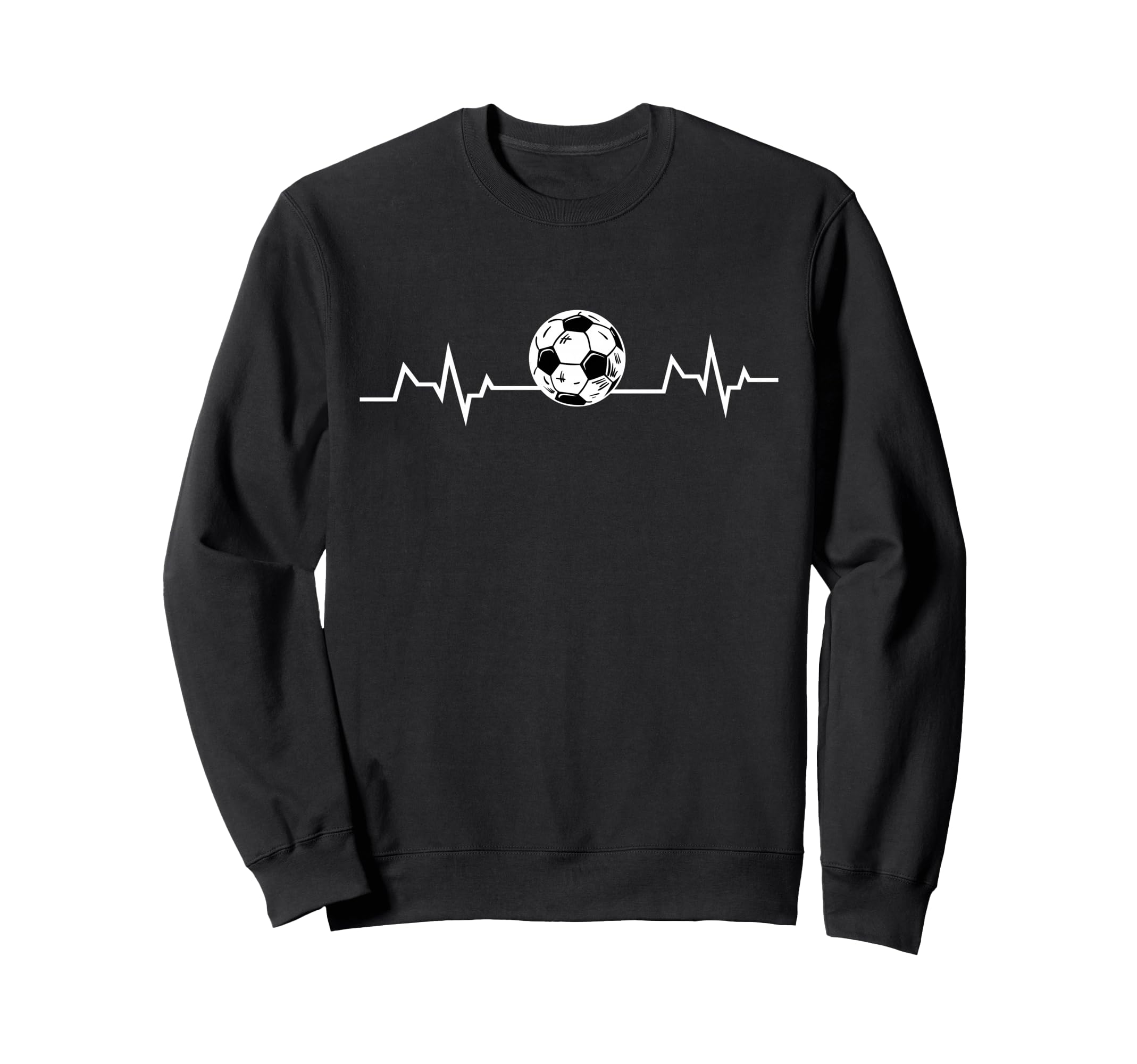 Soccer Heartbeat Soccer Lover Ball Sweatshirt - Aesthetic Graphic Unisex - T-Shirt, Sweatshirt, Hoodie
