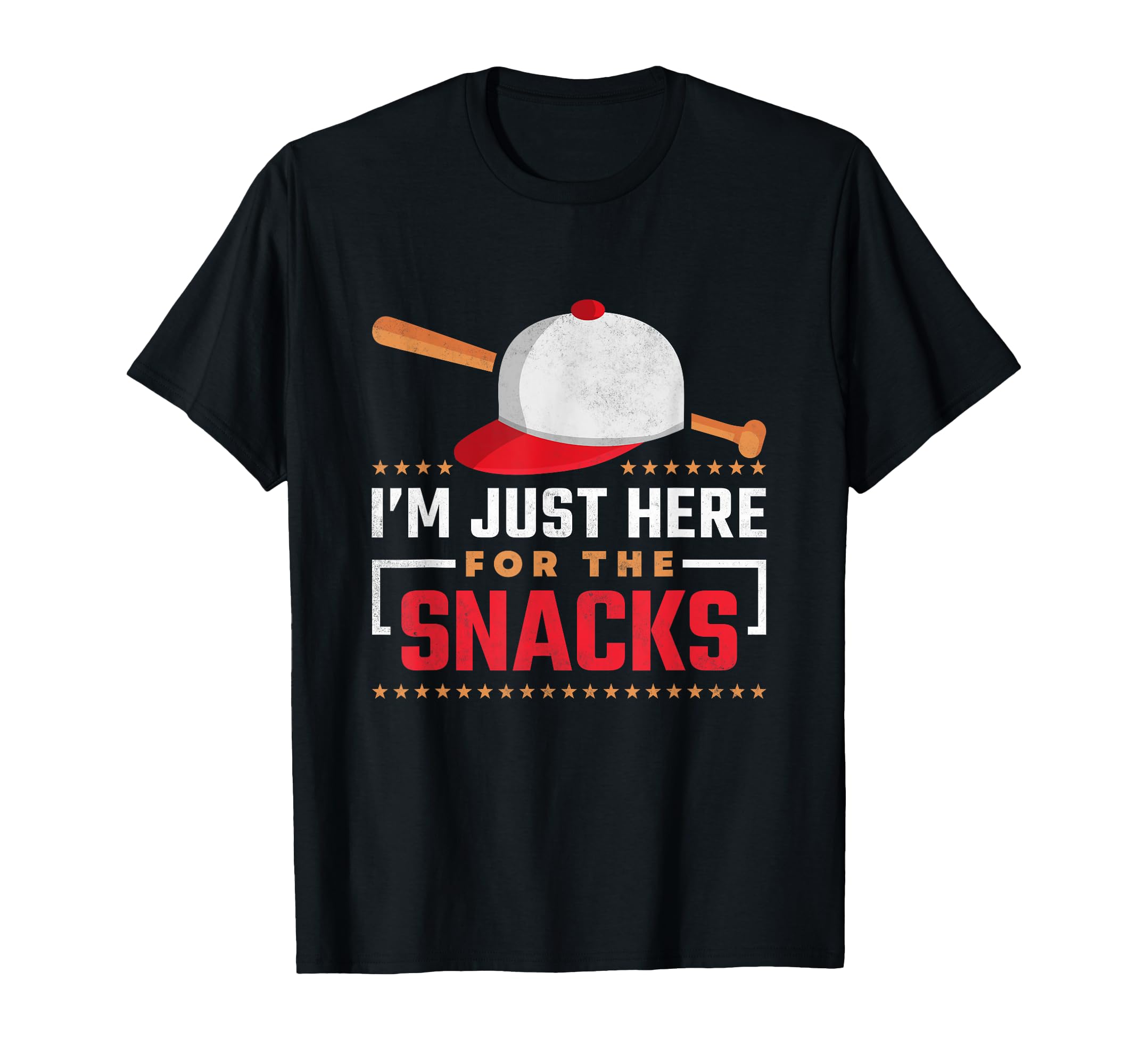 Im Just Here Snacks Baseball T-Shirt - Streetwear Style Men Women - T-Shirt, Sweatshirt, Hoodie