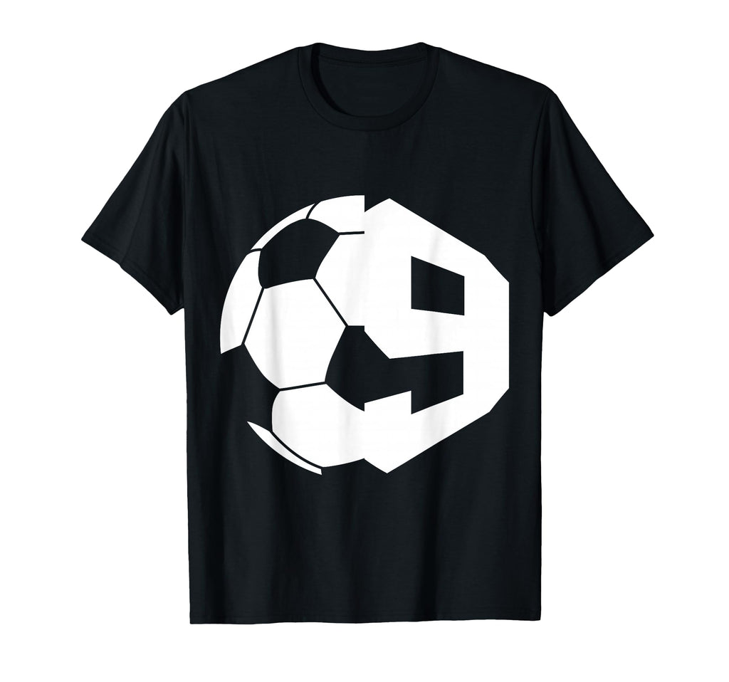 Number 9 Years Soccer 9Th Birthday T-Shirt - Trendy Graphic Unisex - T-Shirt, Sweatshirt, Hoodie