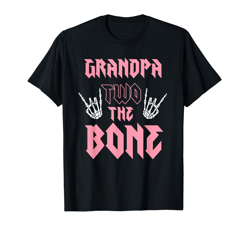 Grandpa Two Bone Birthday 2 Years Old T-Shirt - Unique Graphic Unisex - T-Shirt, Sweatshirt, Hoodie