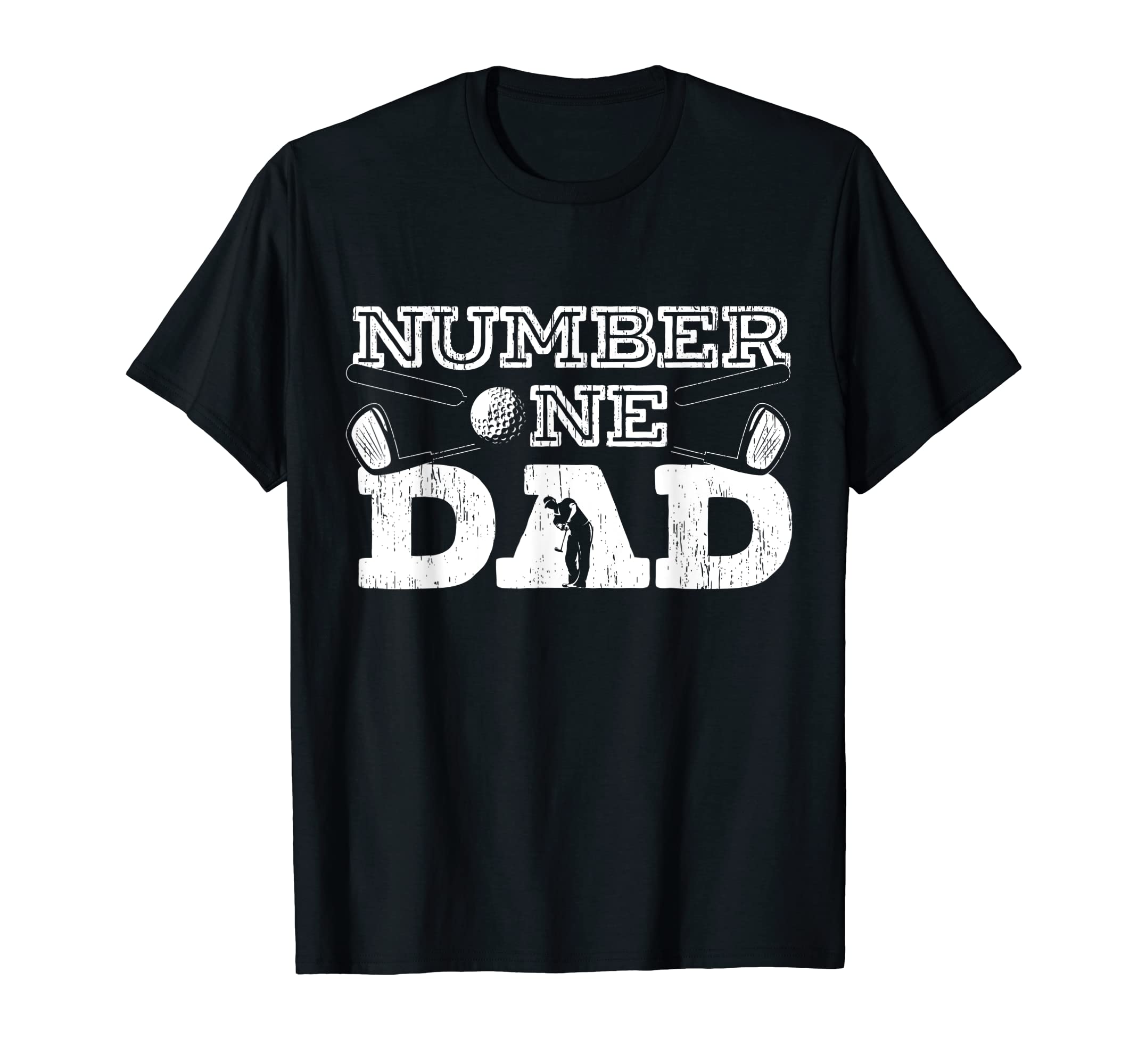 Mens Number One Dad Golf Father T-Shirt - Minimalist Print Men Women - T-Shirt, Sweatshirt, Hoodie