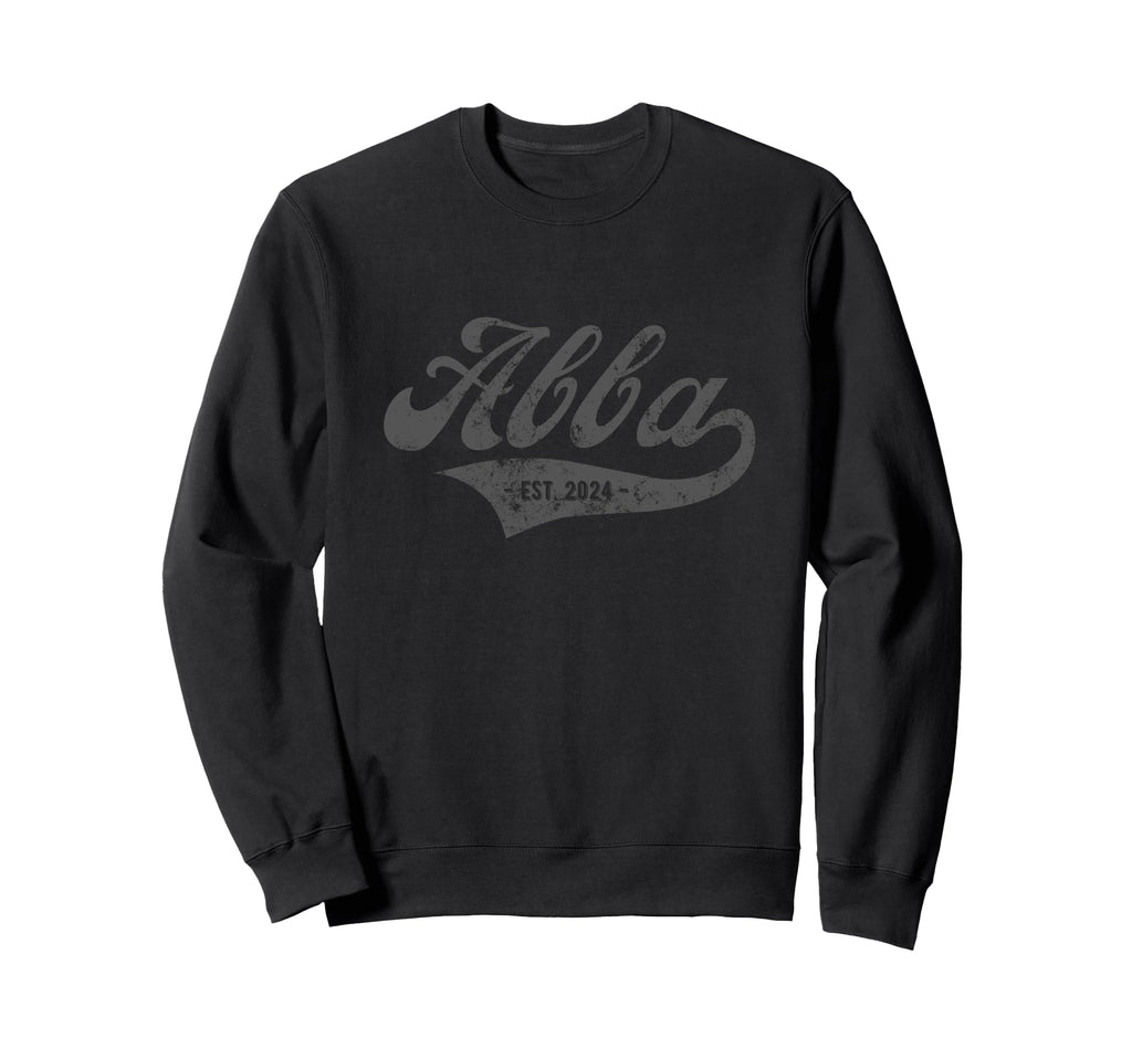 Abba Est 2024 Hebrew New Dad Sweatshirt - Streetwear Style Men Women - T-Shirt, Sweatshirt, Hoodie