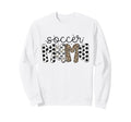 Soccer Mama Leopard Soccer Mom Game Day Sweatshirt - Trendy Graphic Unisex - T-Shirt, Sweatshirt, Hoodie