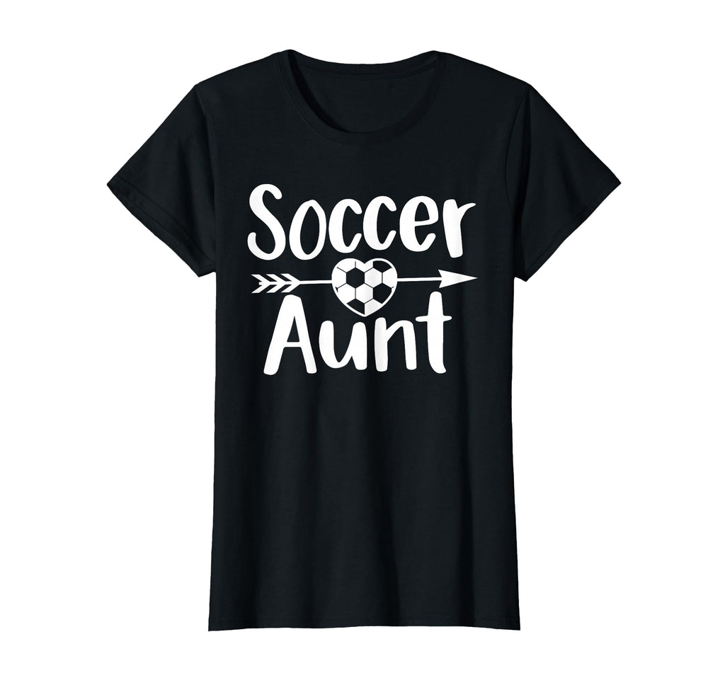 Soccer Aunt Heart Sport Lover Auntie T-Shirt - Minimalist Print Unisex - T-Shirt, Sweatshirt, Hoodie
