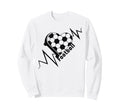 Love Football Heartbeat Soccer Pulse Sweatshirt - Custom Art Print Unisex - T-Shirt, Sweatshirt, Hoodie