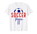 Soccer Poppa Soccer Dad Daddy T-Shirt - Fun Novelty Design for Adults - T-Shirt, Sweatshirt, Hoodie