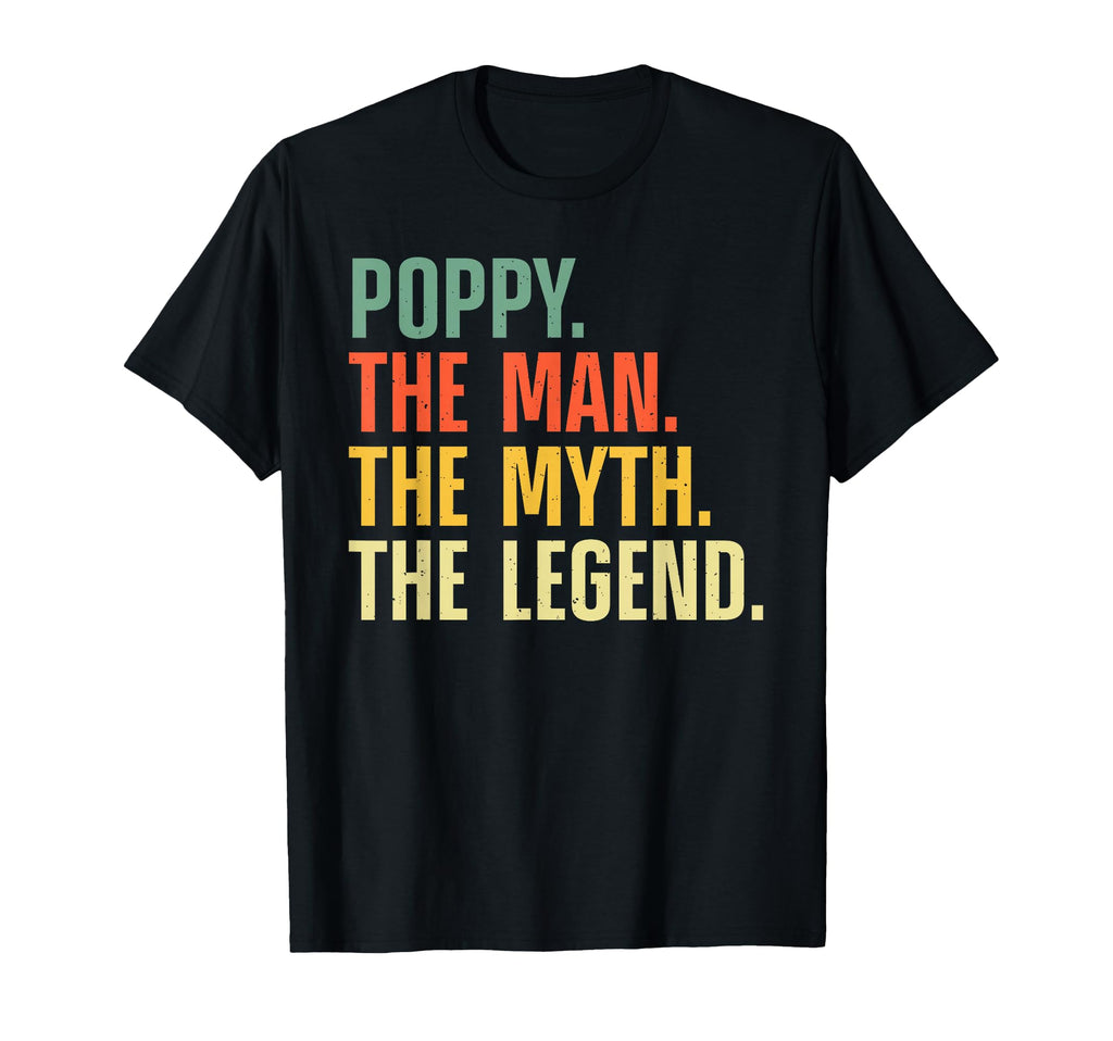 Best Poppy Grandpa Grandfather T-Shirt - Aesthetic Graphic Men Women - T-Shirt, Sweatshirt, Hoodie