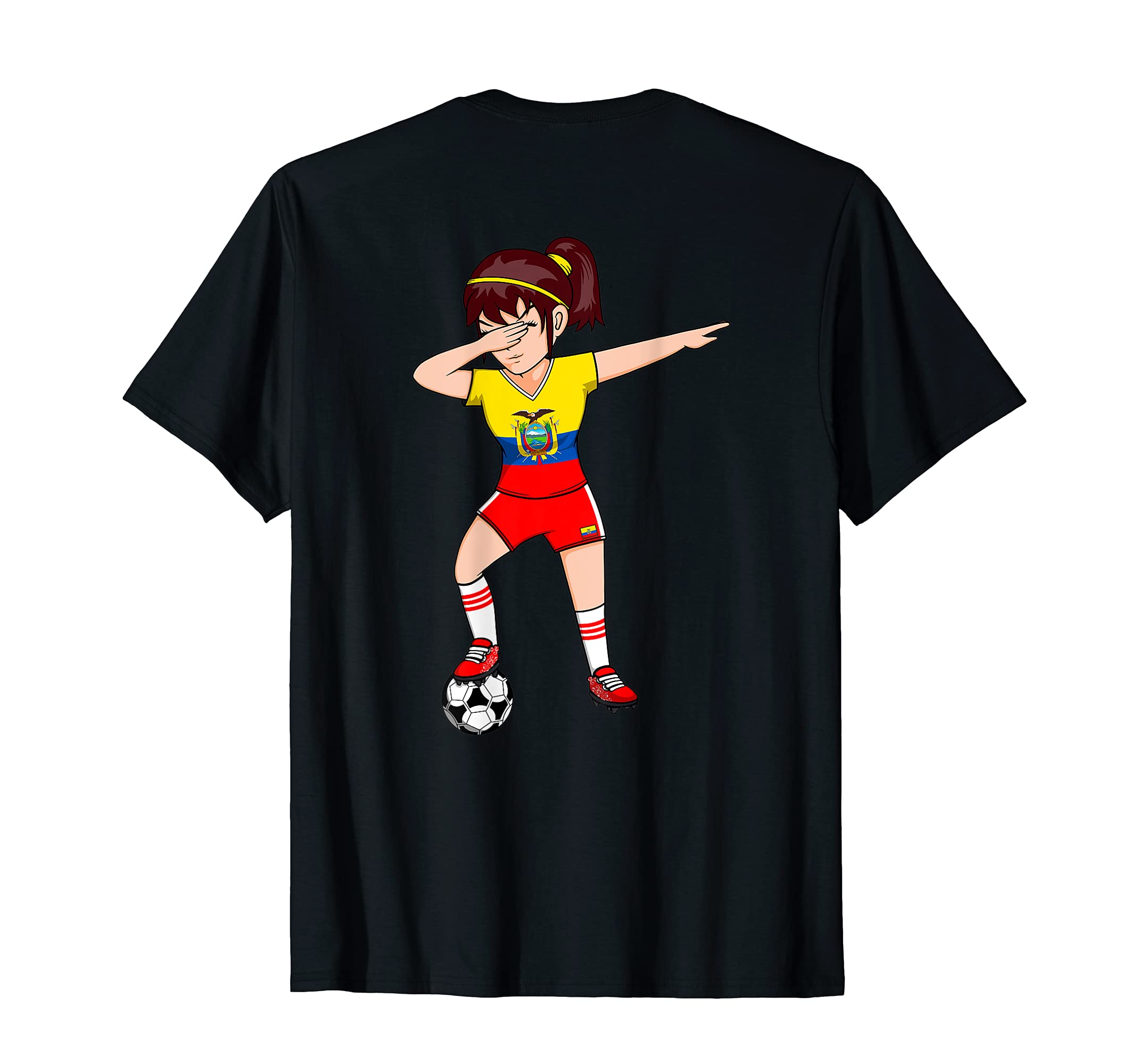 Dabbing Soccer Ecuador Jersey Ecuadorian T-Shirt - Trendy Graphic Unisex - T-Shirt, Sweatshirt, Hoodie