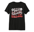Busy Raising Ballers Baseball Soccer Mom T-Shirt - Unique Graphic Unisex - T-Shirt, Sweatshirt, Hoodie