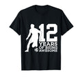 12 Years Being Awesome Soccer 12Th T-Shirt - Fun Novelty Design for Adults - T-Shirt, Sweatshirt, Hoodie