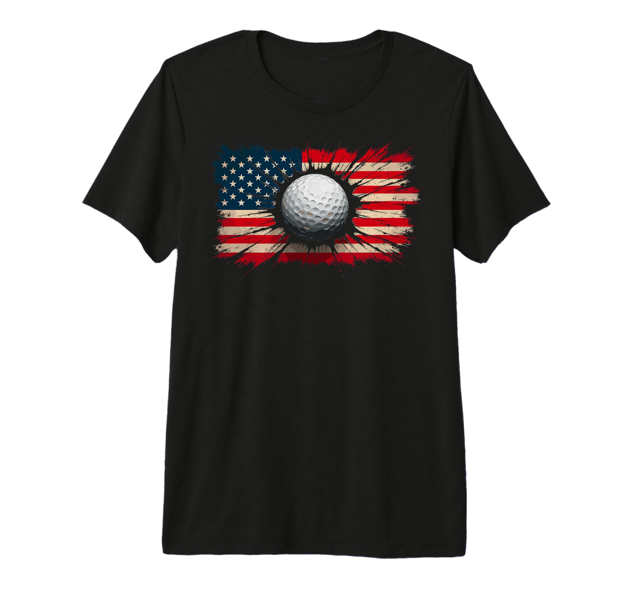 Us Flag Golf Golfer Golfing Dad T-Shirt - Streetwear Style Men Women - T-Shirt, Sweatshirt, Hoodie