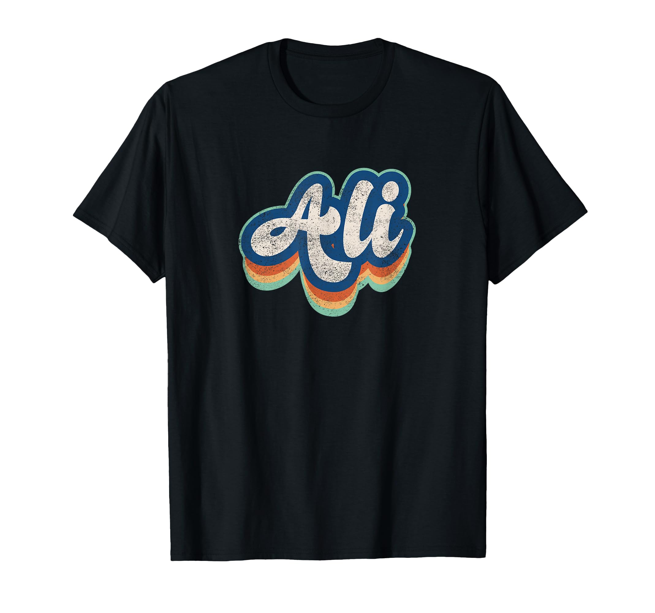 Ali First Name 70S 80S Personalized T-Shirt - Minimalist Print Men Women - T-Shirt, Sweatshirt, Hoodie