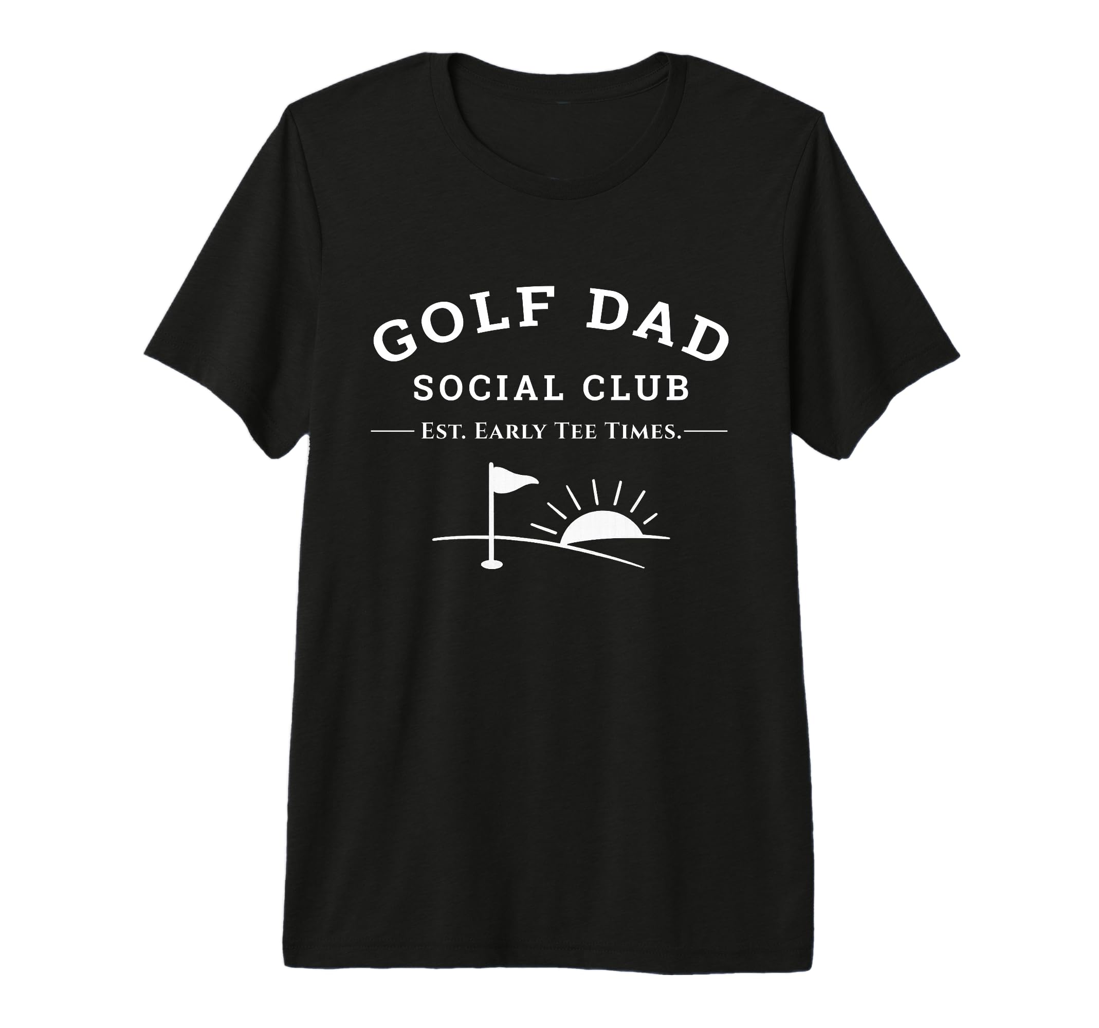 Mens Golf Dad Social Club Fathers T-Shirt - Custom Art Print for Adults - T-Shirt, Sweatshirt, Hoodie