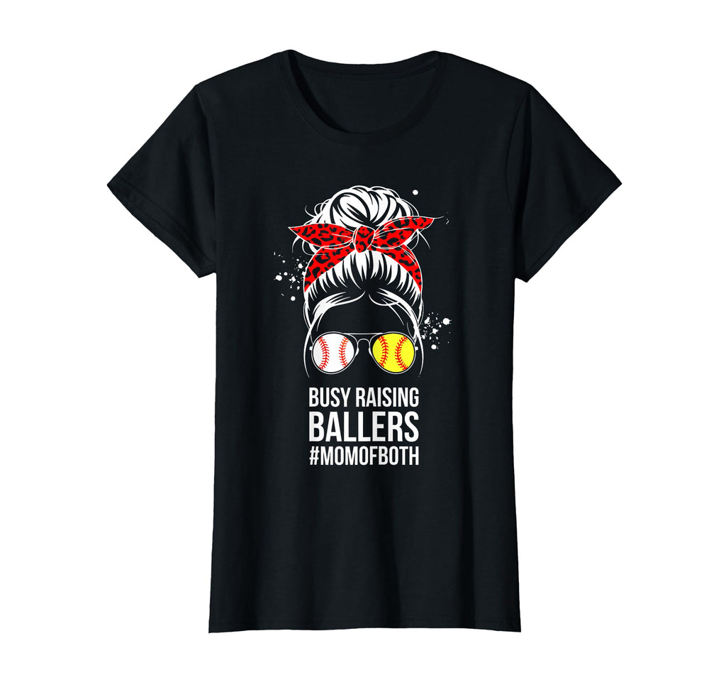 Busy Raising Ballers Softball T-Shirt - Custom Art Print for Adults - T-Shirt, Sweatshirt, Hoodie