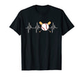 Baseball Heartbeat Sports Player Lover T-Shirt - Aesthetic Graphic Unisex - T-Shirt, Sweatshirt, Hoodie