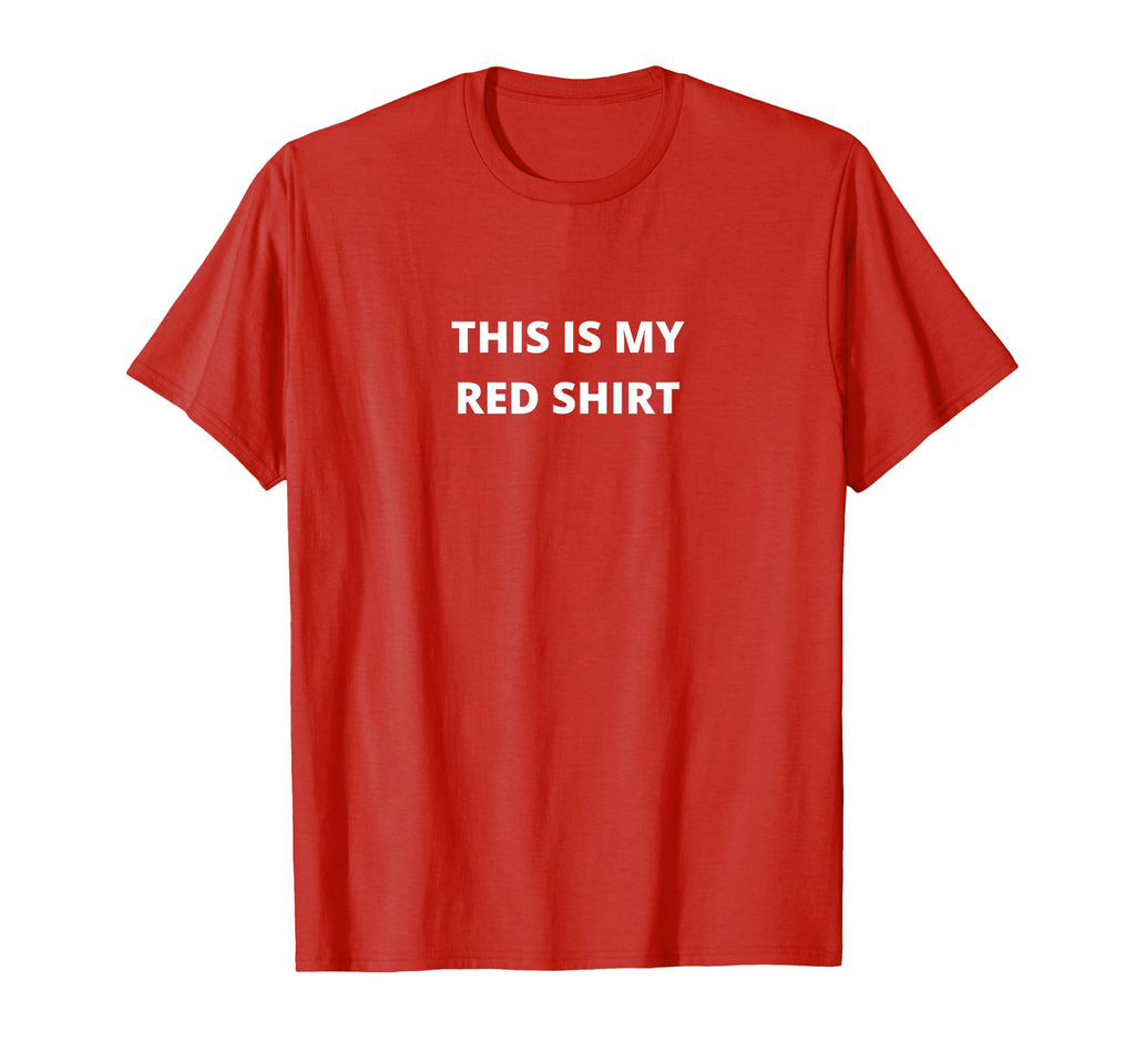 This Is My Red Funny Plain Text T-Shirt - Streetwear Style Unisex - T-Shirt, Sweatshirt, Hoodie