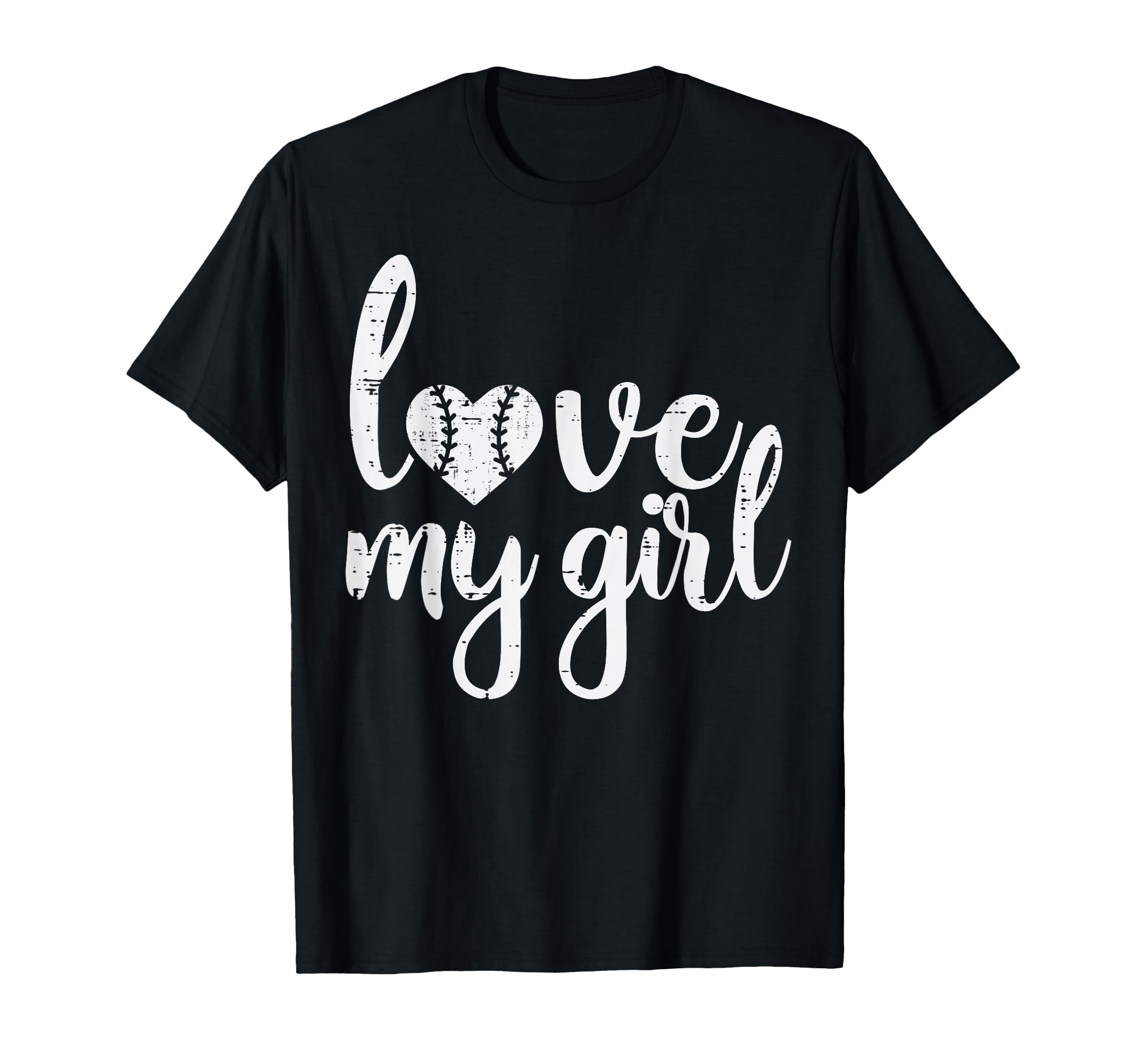 Love My Baseball Heart Mom Dad T-Shirt - Casual Everyday Wear Men Women - T-Shirt, Sweatshirt, Hoodie