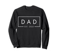 Dad Est 2023 First Fathers Day Sweatshirt - Fun Novelty Design for Adults - T-Shirt, Sweatshirt, Hoodie