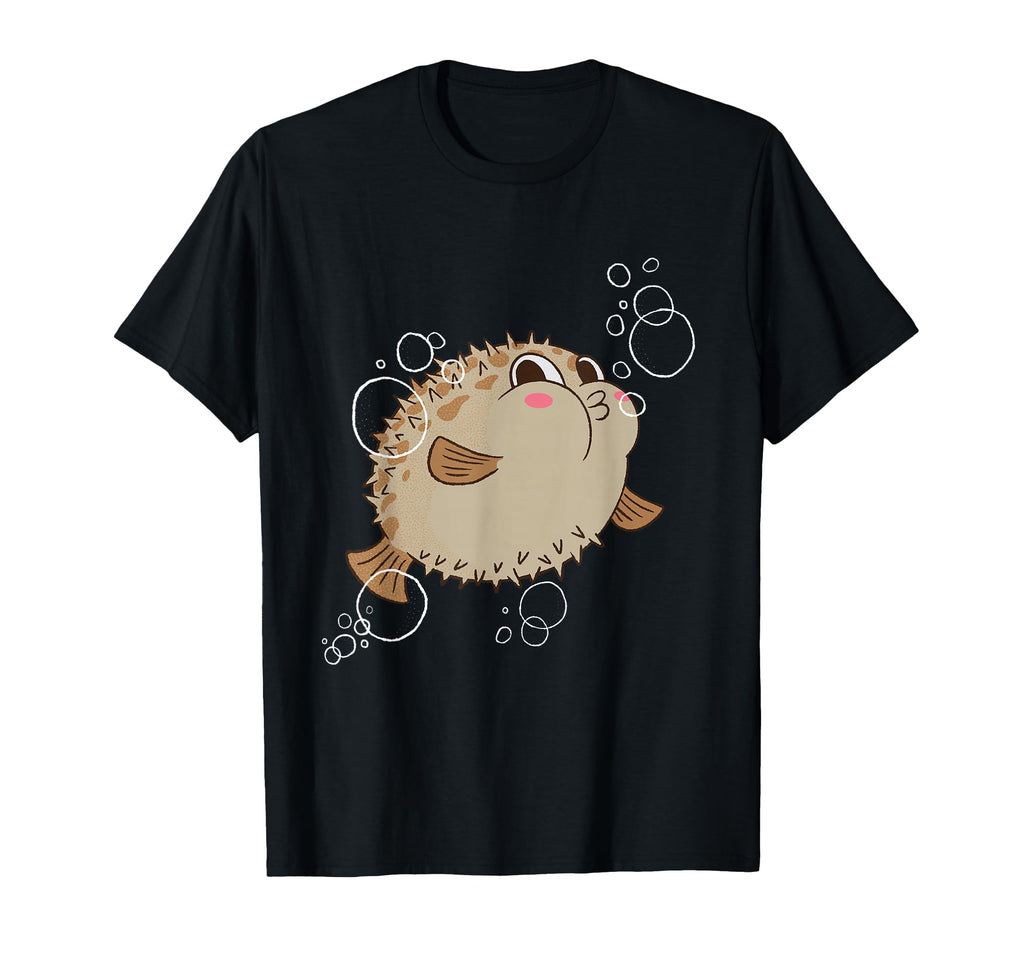 Marine Fish Aquarium Fish Puffer Fish T-Shirt - Graphic Print Unisex - T-Shirt, Sweatshirt, Hoodie
