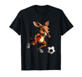 Kangaroo Wildlife Animals Soccer Player T-Shirt - Graphic Print Men Women - T-Shirt, Sweatshirt, Hoodie
