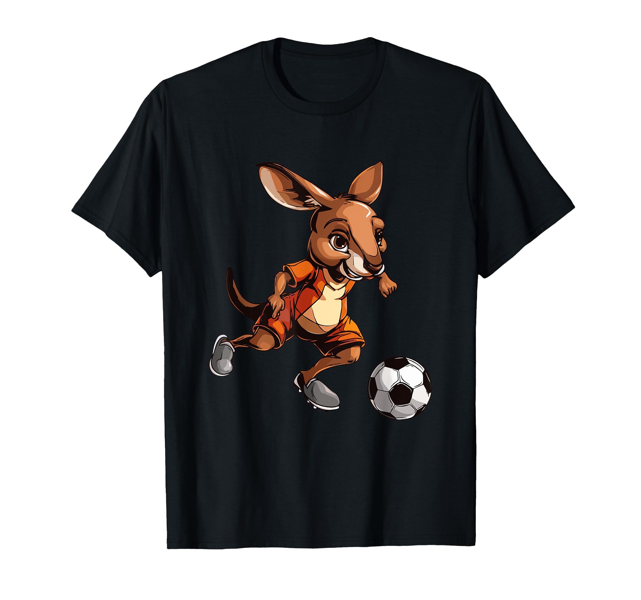 Kangaroo Wildlife Animals Soccer Player T-Shirt - Graphic Print Men Women - T-Shirt, Sweatshirt, Hoodie