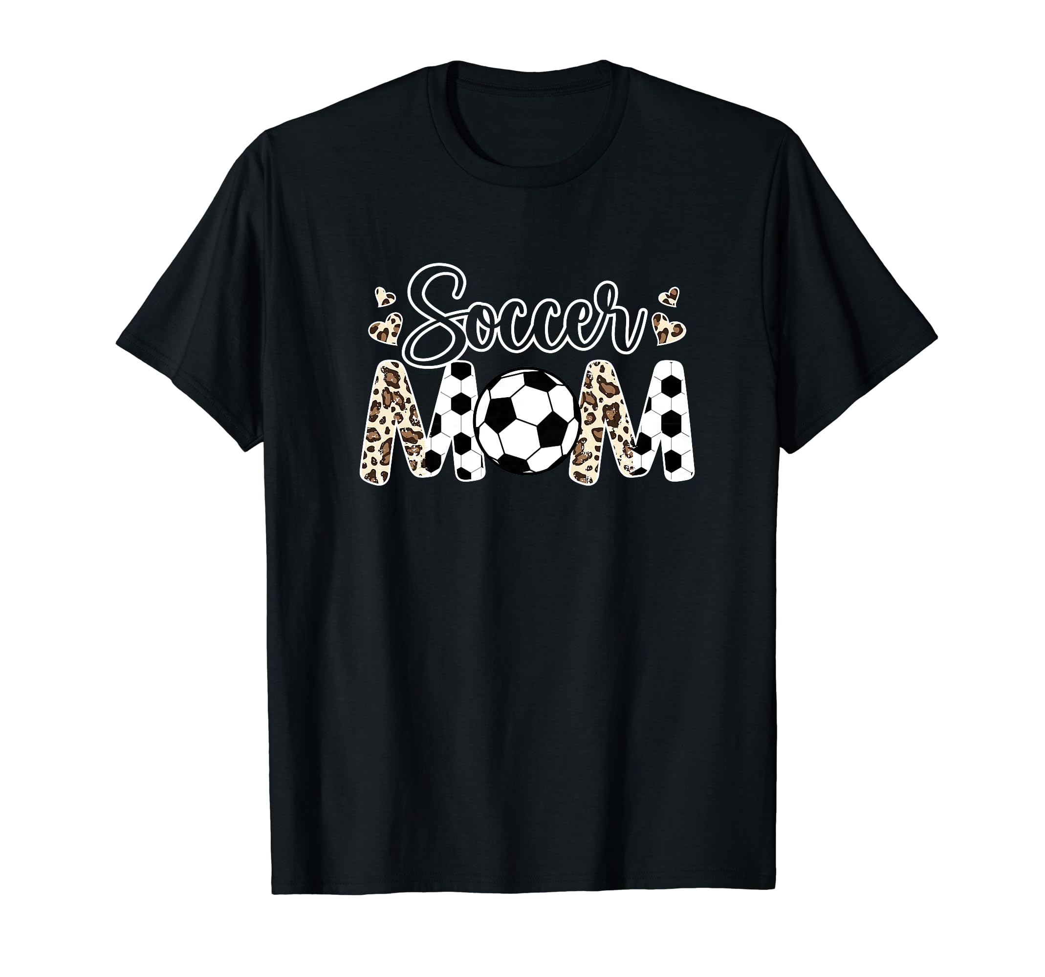 Soccer Mom Leopard Mom Soccer Player T-Shirt - Minimalist Print Men Women - T-Shirt, Sweatshirt, Hoodie