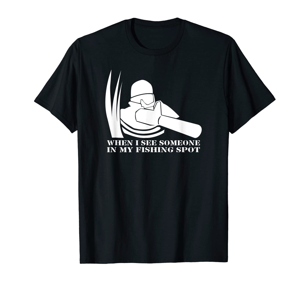 Fishing Spot Sniper Rifle Dad Joke T-Shirt - Unique Graphic Men Women - T-Shirt, Sweatshirt, Hoodie
