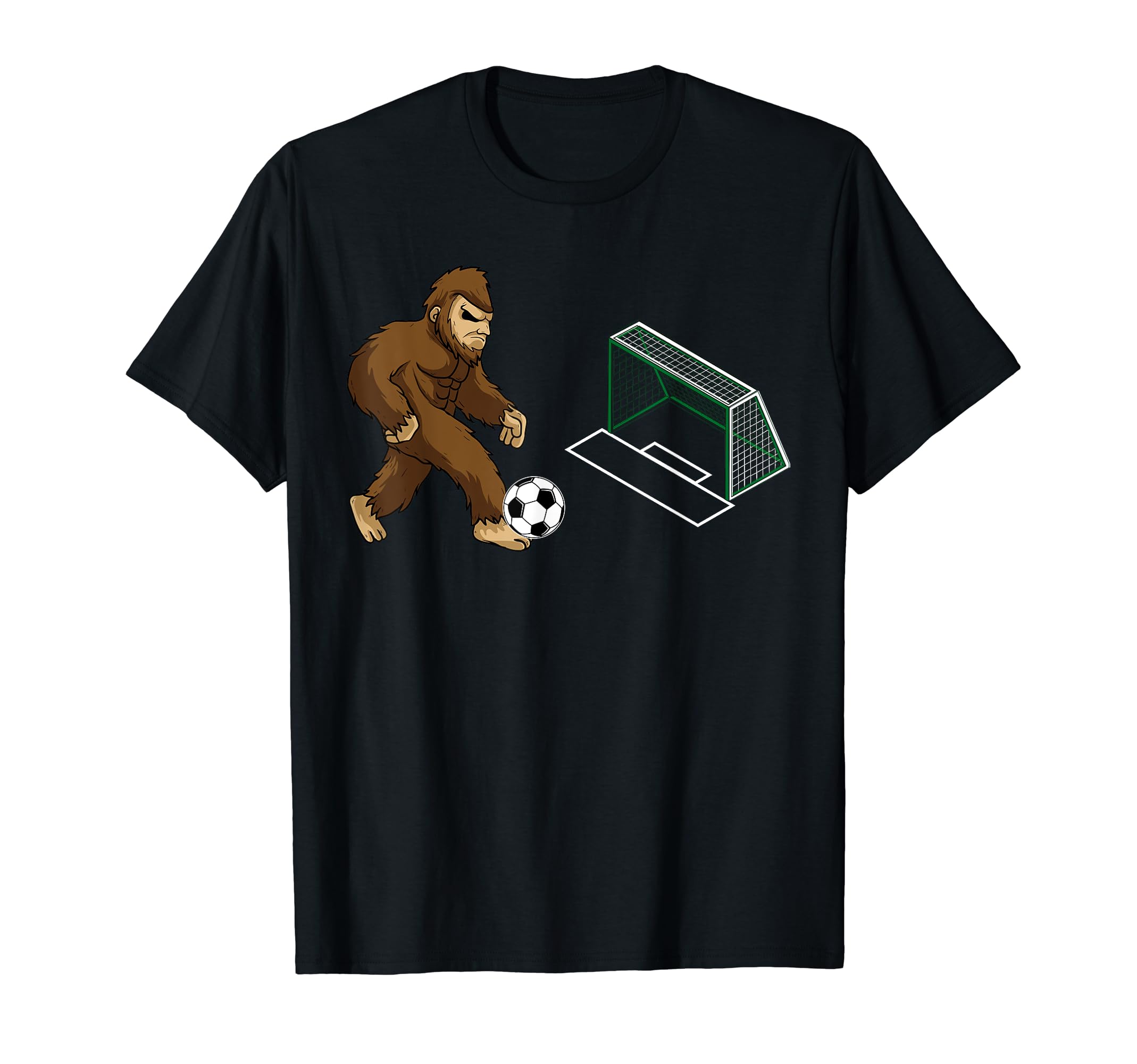 Sports Game Sasquatch Soccer Player Bigfoot T-Shirt - Trendy Graphic Unisex - T-Shirt, Sweatshirt, Hoodie