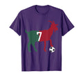 Goat 7 Number 7 Goat Football Soccer T-Shirt - Graphic Print Unisex - T-Shirt, Sweatshirt, Hoodie