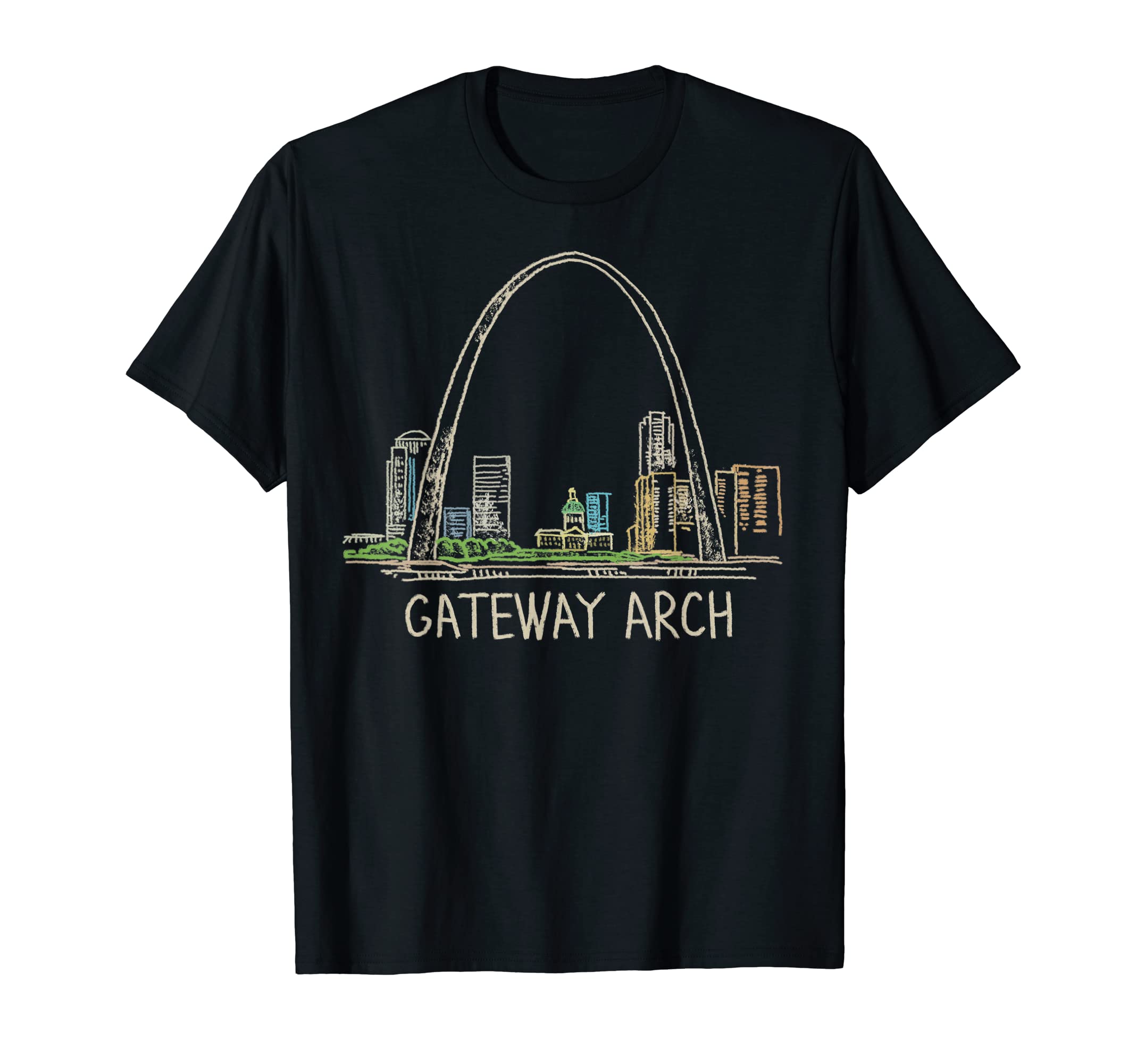 Gateway Arch St Louis T-Shirt - Fun Novelty Design Unisex - T-Shirt, Sweatshirt, Hoodie