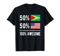 Proud Guyanese American Flag Guyana T-Shirt - Streetwear Style Men Women - T-Shirt, Sweatshirt, Hoodie